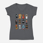 Family Kittens-womens v-neck tee-Vallina84