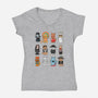 Family Kittens-womens v-neck tee-Vallina84