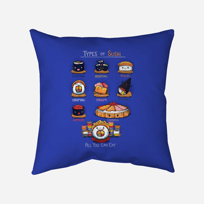Sushi Type-none removable cover w insert throw pillow-Vallina84