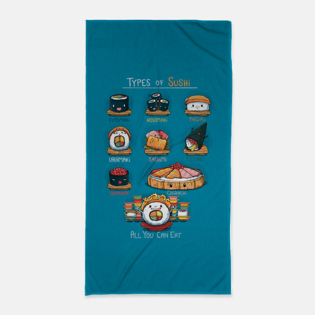 Sushi Type-none beach towel-Vallina84