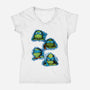Blue Generation-womens v-neck tee-nickzzarto