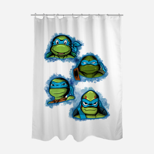 Blue Generation-none polyester shower curtain-nickzzarto