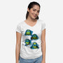 Blue Generation-womens v-neck tee-nickzzarto