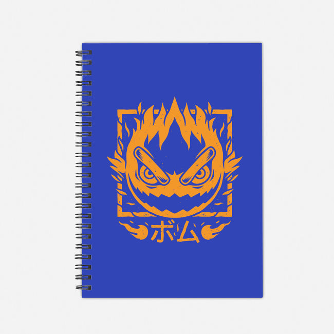 Fireball Bomb-none dot grid notebook-Alundrart