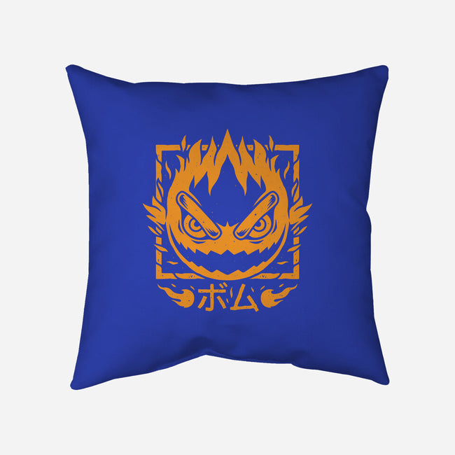 Fireball Bomb-none removable cover w insert throw pillow-Alundrart