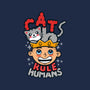 Cats Rule Humans-none stretched canvas-Boggs Nicolas
