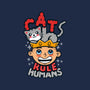 Cats Rule Humans-womens racerback tank-Boggs Nicolas