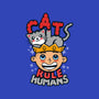 Cats Rule Humans-unisex zip-up sweatshirt-Boggs Nicolas