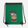 Cats Rule Humans-none drawstring bag-Boggs Nicolas