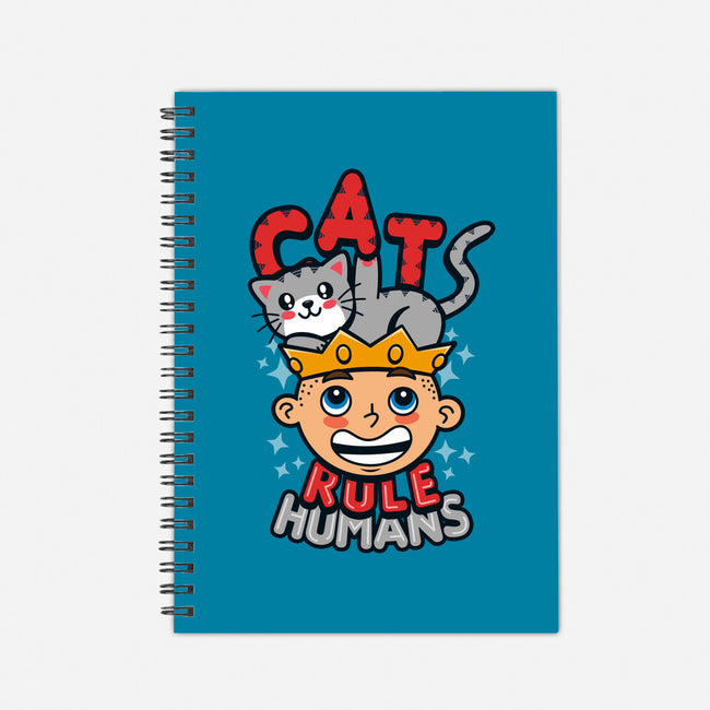 Cats Rule Humans-none dot grid notebook-Boggs Nicolas