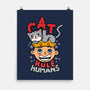 Cats Rule Humans-none matte poster-Boggs Nicolas