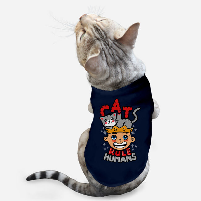 Cats Rule Humans-cat basic pet tank-Boggs Nicolas