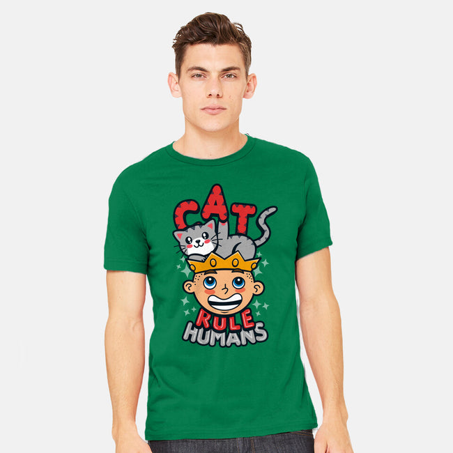 Cats Rule Humans-mens heavyweight tee-Boggs Nicolas