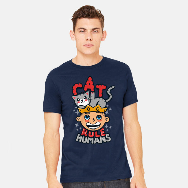 Cats Rule Humans-mens heavyweight tee-Boggs Nicolas