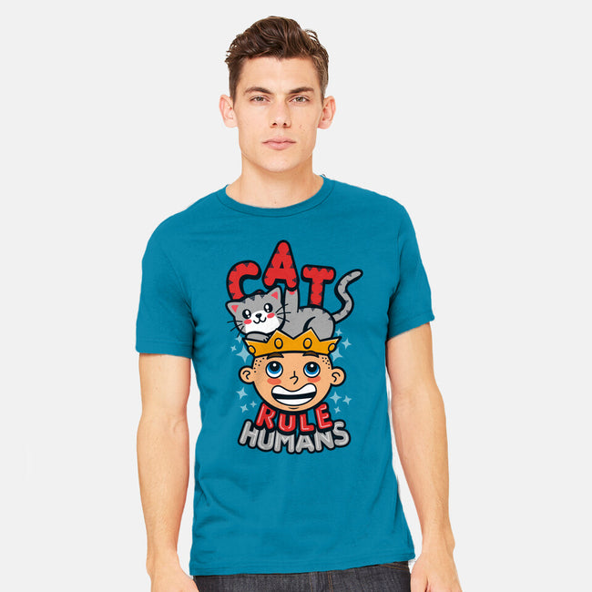 Cats Rule Humans-mens heavyweight tee-Boggs Nicolas