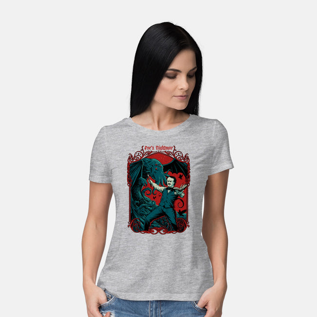 Poe's Nightmare-womens basic tee-Hafaell