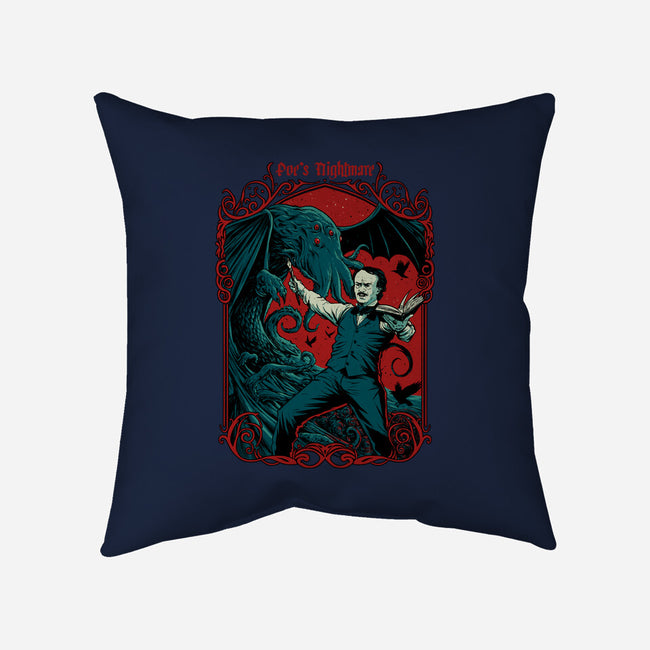 Poe's Nightmare-none removable cover w insert throw pillow-Hafaell