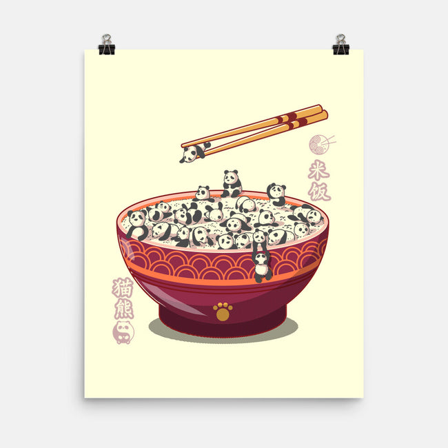 Panda Rice-none matte poster-erion_designs
