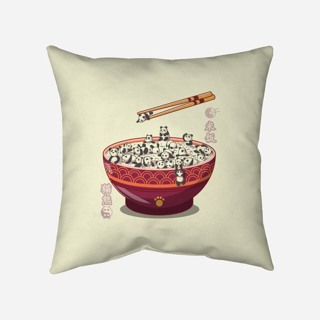 Panda Rice-none removable cover throw pillow-erion_designs