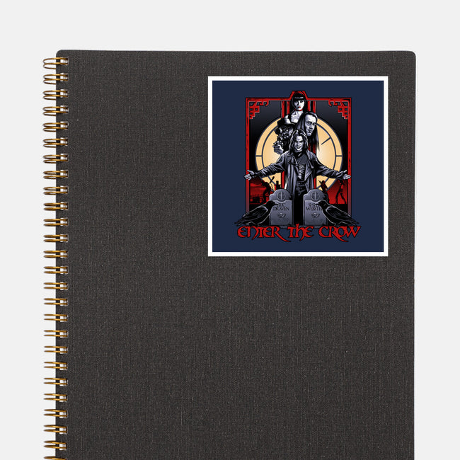Enter The Crow-none glossy sticker-goodidearyan