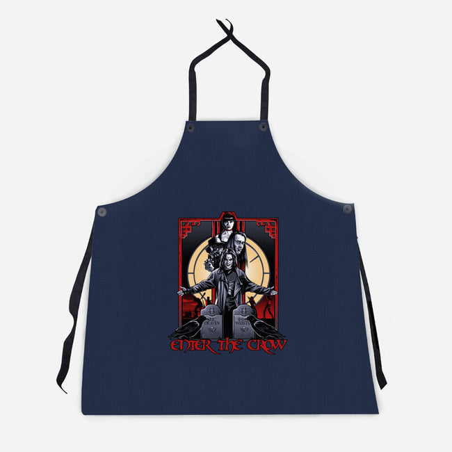 Enter The Crow-unisex kitchen apron-goodidearyan