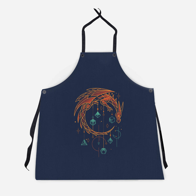 Draconic Dice Keeper-unisex kitchen apron-Snouleaf