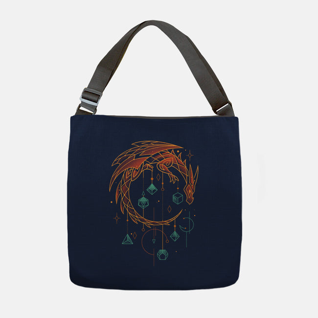 Draconic Dice Keeper-none adjustable tote bag-Snouleaf