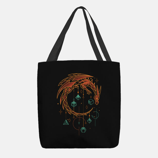 Draconic Dice Keeper-none basic tote bag-Snouleaf