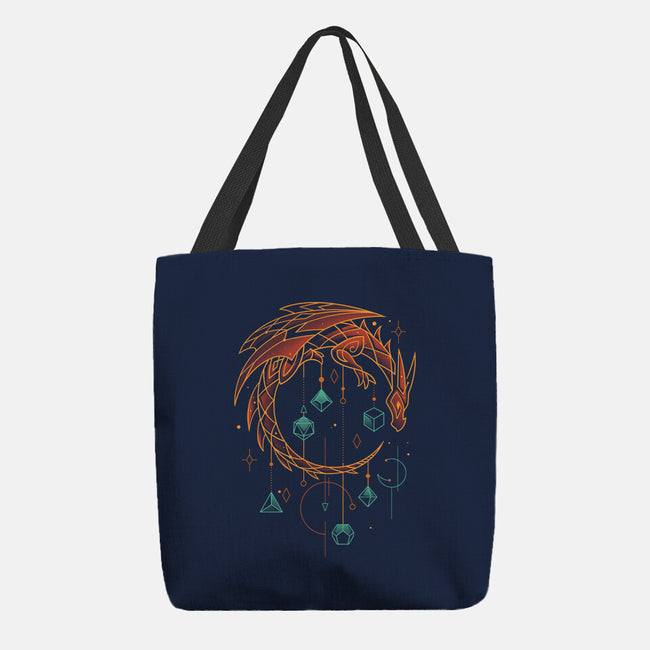 Draconic Dice Keeper-none basic tote bag-Snouleaf