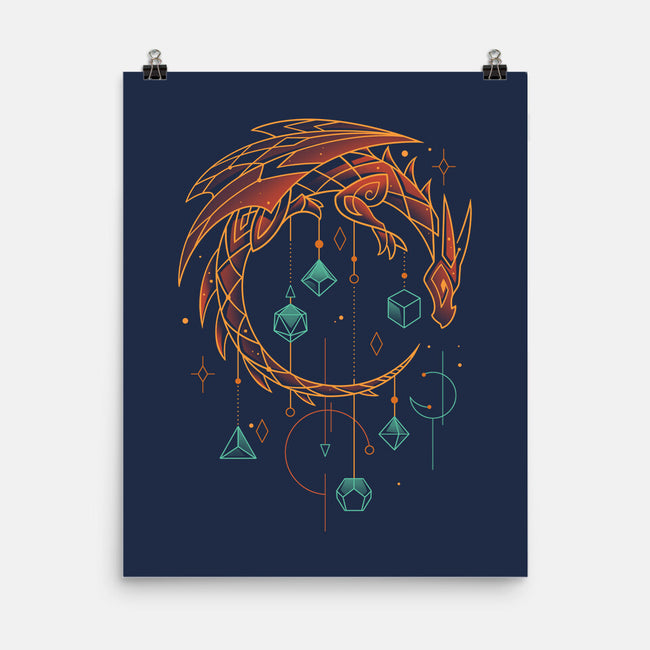 Draconic Dice Keeper-none matte poster-Snouleaf