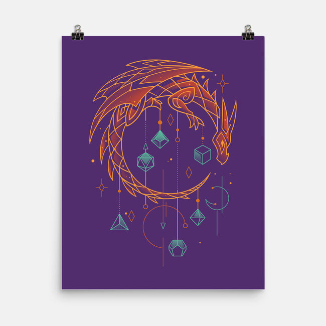 Draconic Dice Keeper-none matte poster-Snouleaf