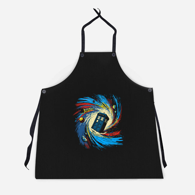 Space And Time Vortex-unisex kitchen apron-kharmazero