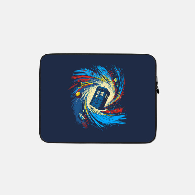 Space And Time Vortex-none zippered laptop sleeve-kharmazero