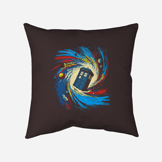 Space And Time Vortex-none removable cover w insert throw pillow-kharmazero