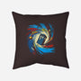 Space And Time Vortex-none removable cover w insert throw pillow-kharmazero