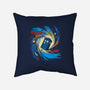 Space And Time Vortex-none removable cover throw pillow-kharmazero