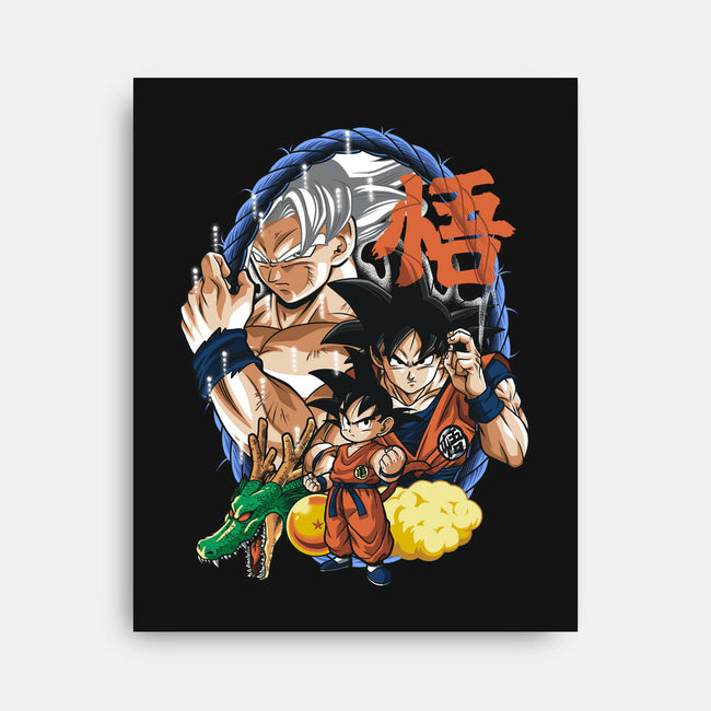 Evolution Of A Saiyan-none stretched canvas-Badbone Collections