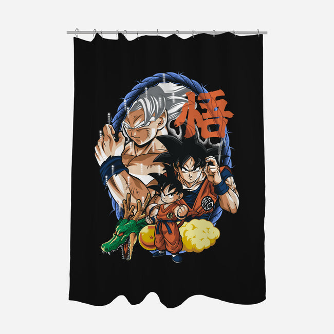 Evolution Of A Saiyan-none polyester shower curtain-Badbone Collections