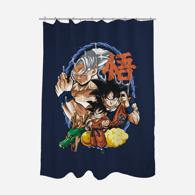 Evolution Of A Saiyan-none polyester shower curtain-Badbone Collections