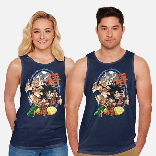 Evolution Of A Saiyan-unisex basic tank-Badbone Collections