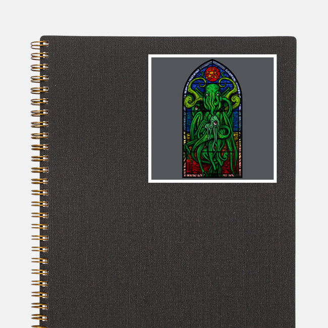 Temple Of Cthulhu-none glossy sticker-drbutler