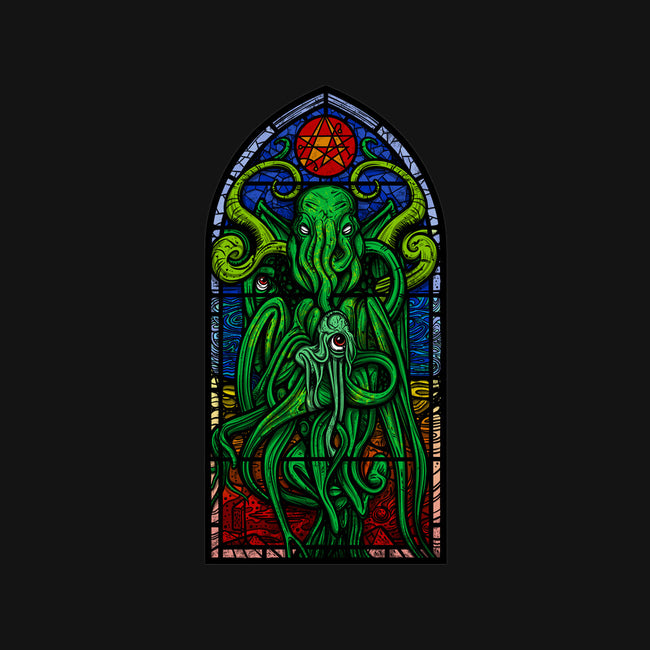 Temple Of Cthulhu-none polyester shower curtain-drbutler