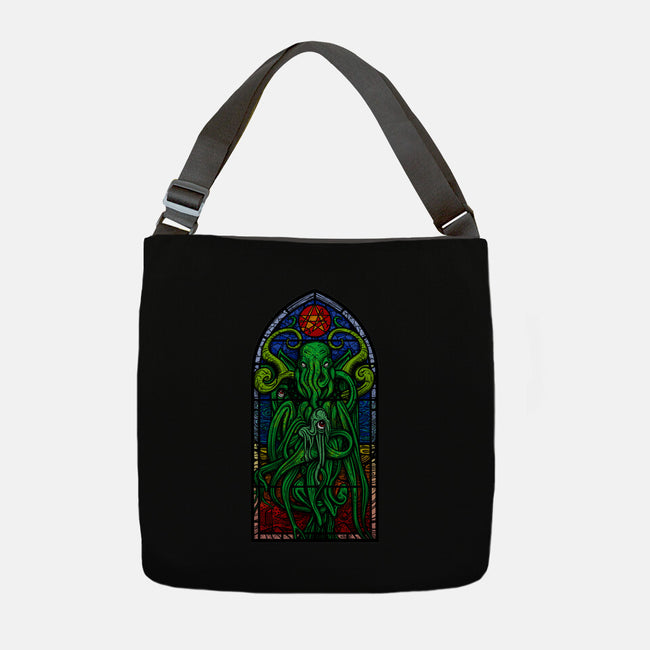 Temple Of Cthulhu-none adjustable tote bag-drbutler