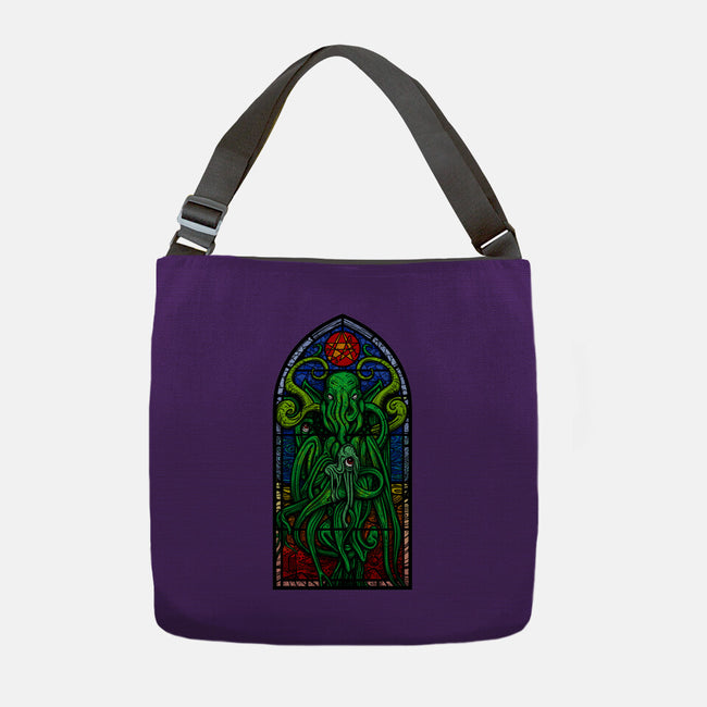 Temple Of Cthulhu-none adjustable tote bag-drbutler