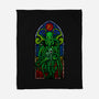 Temple Of Cthulhu-none fleece blanket-drbutler