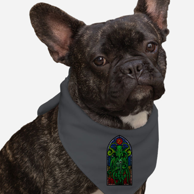 Temple Of Cthulhu-dog bandana pet collar-drbutler