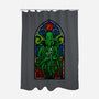 Temple Of Cthulhu-none polyester shower curtain-drbutler