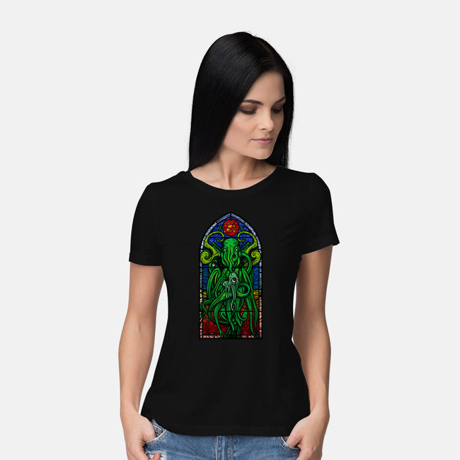 Temple Of Cthulhu-womens basic tee-drbutler