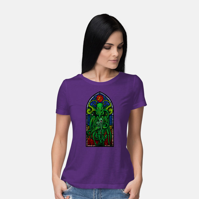 Temple Of Cthulhu-womens basic tee-drbutler