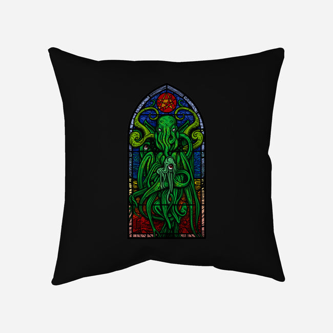 Temple Of Cthulhu-none removable cover w insert throw pillow-drbutler